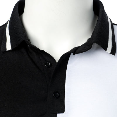 Camisa Polo Manga Larga Hombre con Costuras Bicolor - Image 3