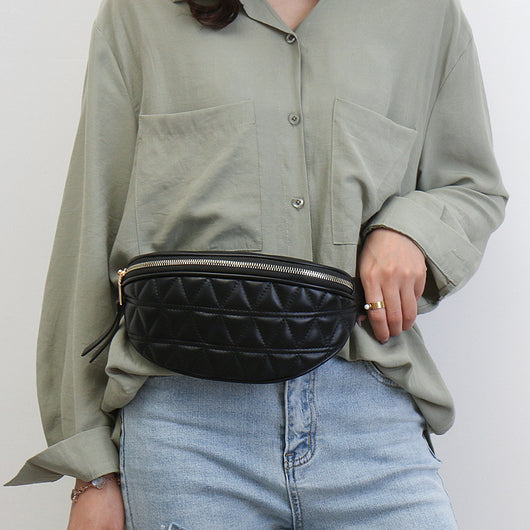 Bolsa de Cintura con Bordado Lingge para Mujer - Image 2
