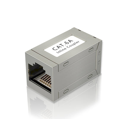 Adaptador Extensor RJ45 Gigabit para Cable de Red Dual Pass