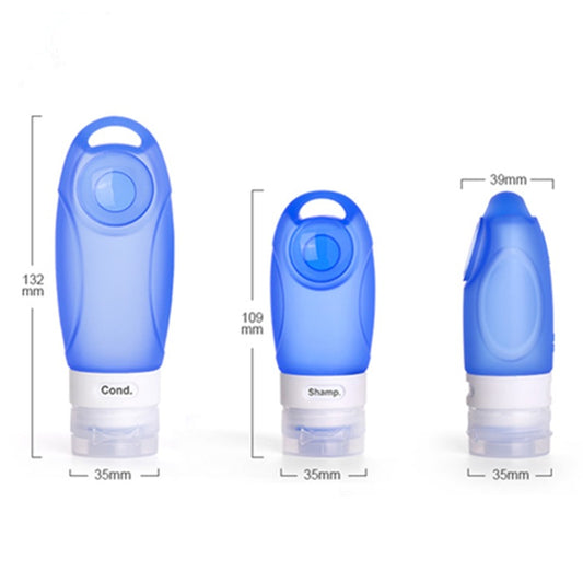 Kit de Aseo de Viaje con Botellas de Silicona Reutilizables - Image 2