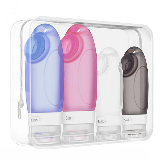 Kit de Aseo de Viaje con Botellas de Silicona Reutilizables - Image 5