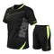 Conjunto Deportivo Camiseta Manga Corta Hombre Verano Cuello Redondo Estampado Estilo Coreano