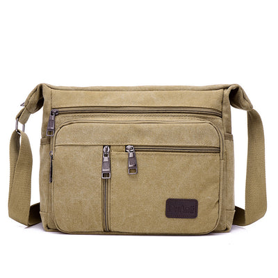 Bolsa de Lona Estilo Coreano para Hombre - Bandolera Diagonal - Image 8