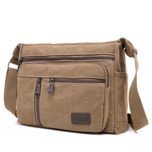 Bolsa de Lona Estilo Coreano para Hombre - Bandolera Diagonal - Image 9