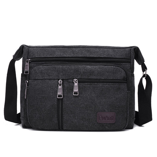 Bolsa de Lona Estilo Coreano para Hombre - Bandolera Diagonal - Image 7
