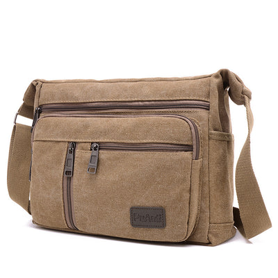 Bolsa de Lona Estilo Coreano para Hombre - Bandolera Diagonal - Image 5