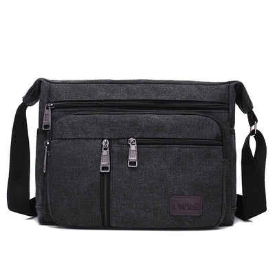 Bolsa de Lona Estilo Coreano para Hombre - Bandolera Diagonal - Image 3