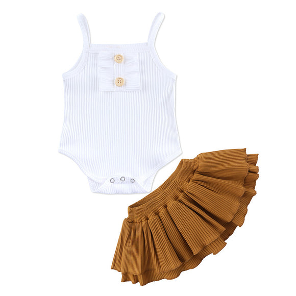 Conjunto de Falda y Romper para Niña - Colección Verano