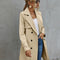 Gabardina Coreana con Cinturón para Mujer Moderna