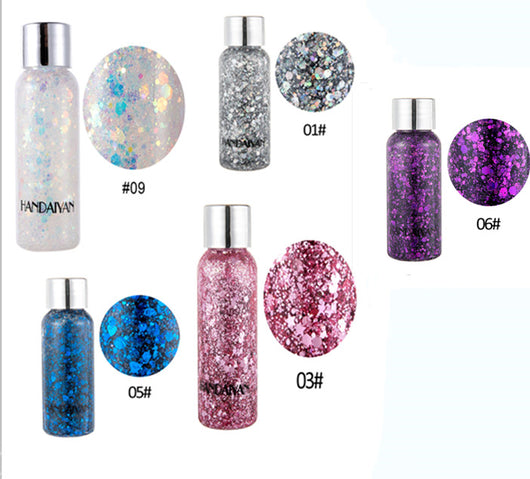 Gel Glitter Multiuso para Uñas, Cabello, Cuerpo y Rostro - Lentejuelas Sueltas Festival - Image 8