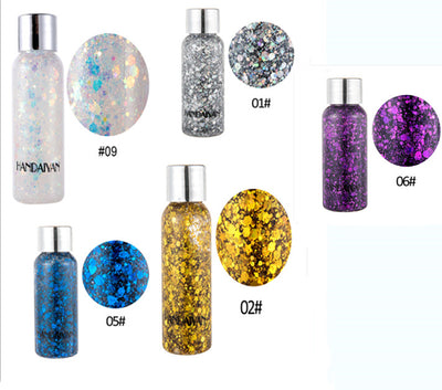 Gel Glitter Multiuso para Uñas, Cabello, Cuerpo y Rostro - Lentejuelas Sueltas Festival - Image 9