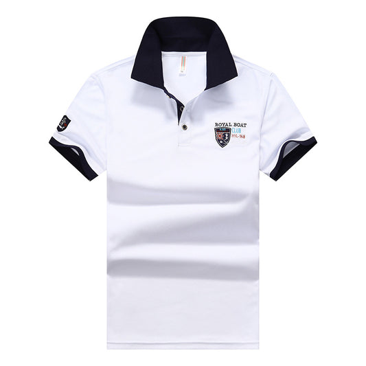 Polo Casual de Manga Corta con Solapa para Hombre