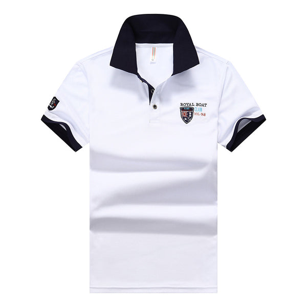 Polo Casual de Manga Corta con Solapa para Hombre