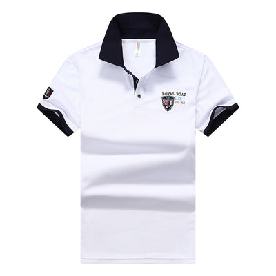 Polo Casual de Manga Corta con Solapa para Hombre