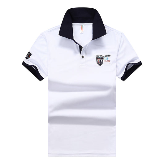 Polo Casual de Manga Corta con Solapa para Hombre