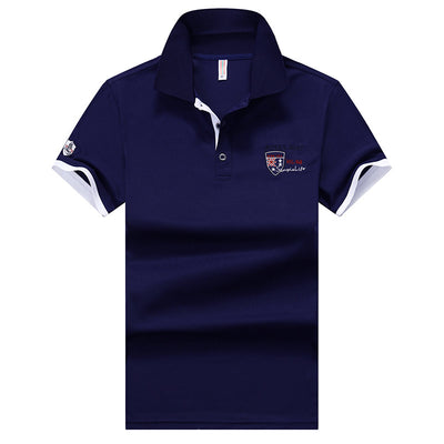 Polo Casual de Manga Corta con Solapa para Hombre - Image 3