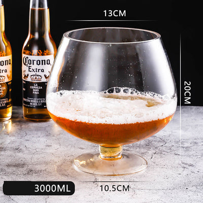 Jarra de Cerveza Grande de Vidrio de Alta Capacidad - Image 4