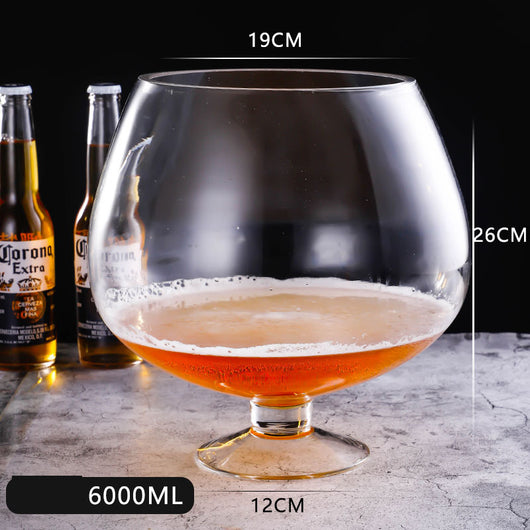 Jarra de Cerveza Grande de Vidrio de Alta Capacidad - Image 3