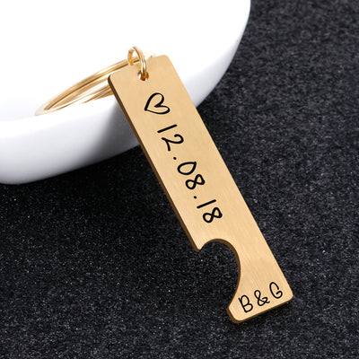 Llavero Personalizado para Parejas - Regalo Romántico Novio Novia - Image 3
