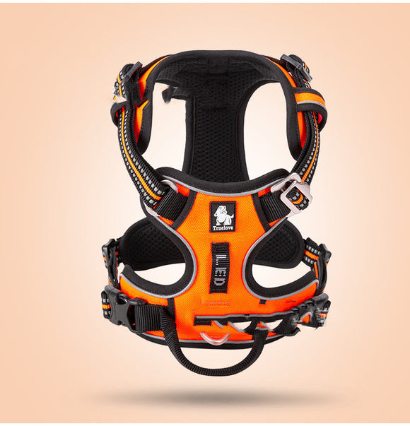 Arnés de Paseo para Perros - Correa Reflectante Ajustable para Razas Pequeñas y Grandes