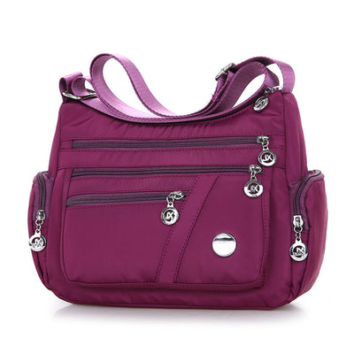 Bolso Mensajero Casual de Nylon con Múltiples Compartimentos - Image 14