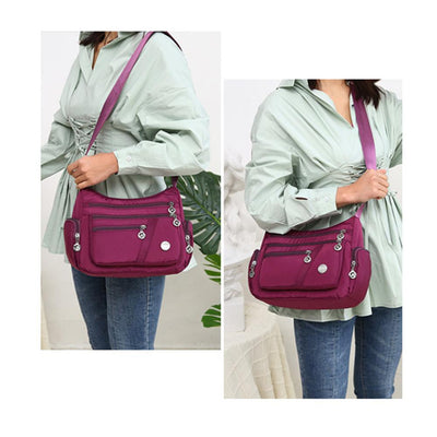 Bolso Mensajero Casual de Nylon con Múltiples Compartimentos - Image 20