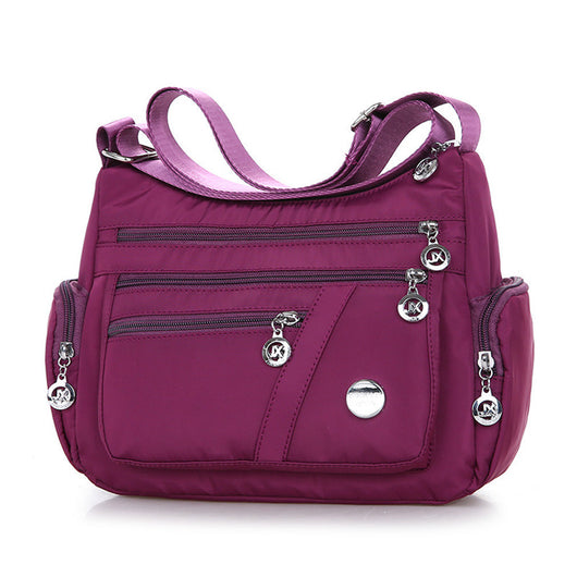 Bolso Mensajero Casual de Nylon con Múltiples Compartimentos - Image 7