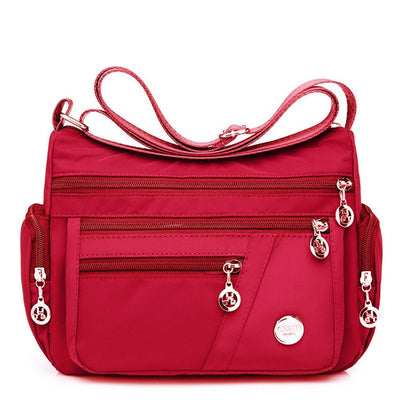 Bolso Mensajero Casual de Nylon con Múltiples Compartimentos - Image 2