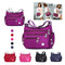Bolso Mensajero Casual de Nylon con Múltiples Compartimentos
