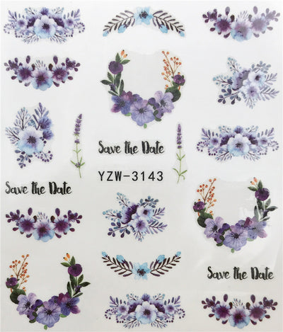 Calcomanías de Agua para Uñas - Diseños Halloween con Hojas de Arce y Caballito de Mar - Image 13