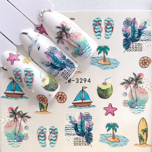 Stickers de Uñas Navideños Jirafa Cósmica Lavanda para Niños - Image 8