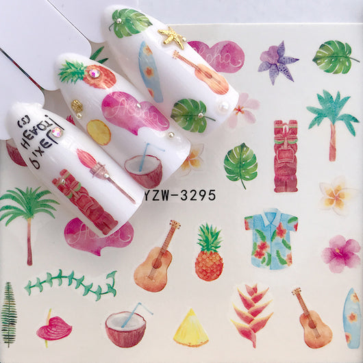 Stickers de Uñas Navideños Jirafa Cósmica Lavanda para Niños - Image 5