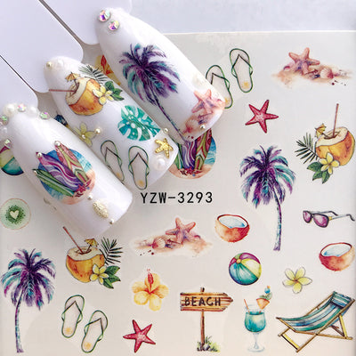 Stickers de Uñas Navideños Jirafa Cósmica Lavanda para Niños - Image 3