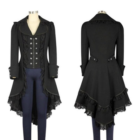 Chaqueta Gótica Victoriana Steampunk Negra para Mujer - Image 8