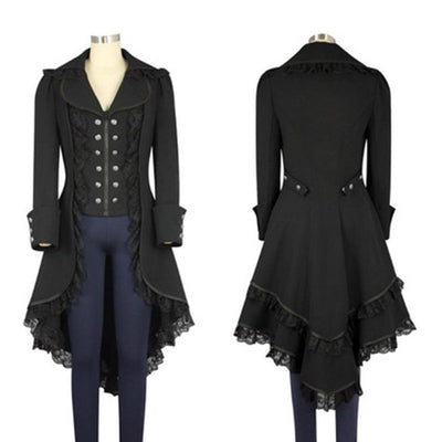 Chaqueta Gótica Victoriana Steampunk Negra para Mujer - Image 4