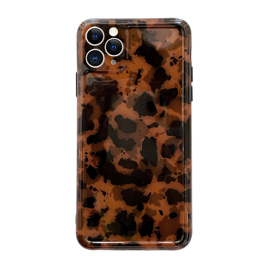 Funda Leopardo Ámbar Retro para Teléfono