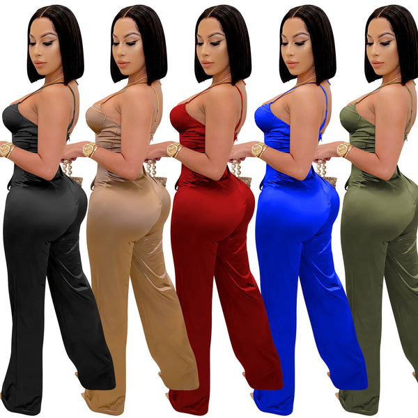 Jumpsuit Elegante de Piernas Rectas - Estilo Sofisticado