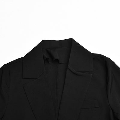 Blazer Slim Fit con Solapas y Cinturón Anudado - Image 12