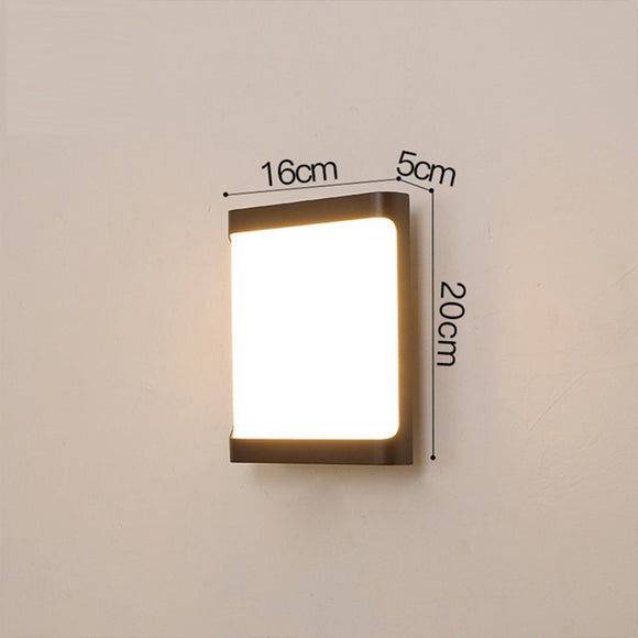 Lámpara LED de Pared Exterior Impermeable IP65 para Porche y Jardín Moderno