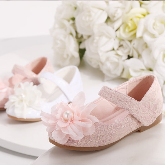 Zapatos de Niña Princesa con Encaje Floral - Image 14