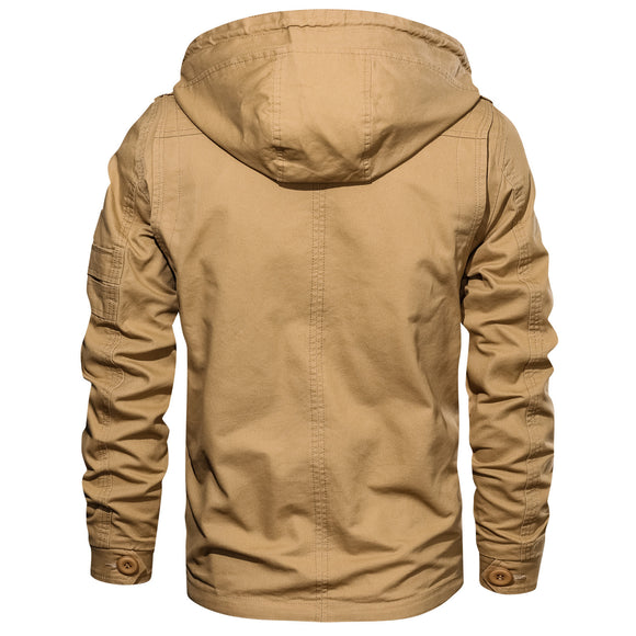 Chaqueta Técnica Acolchada con Capucha para Hombre