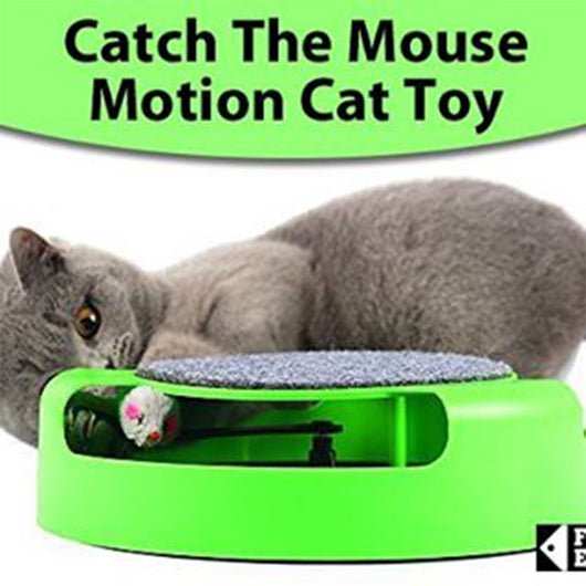 Rascador Interactivo para Gatos con Juguete Ratón - Tabla Rayadora Premium - Image 8