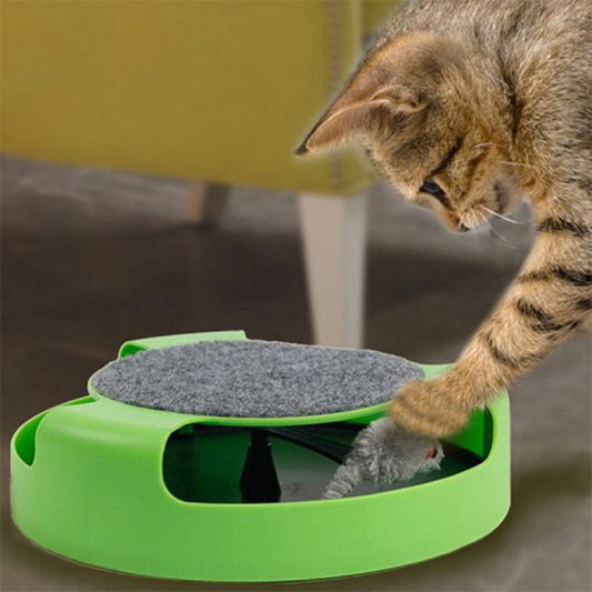 Rascador Interactivo para Gatos con Juguete Ratón - Tabla Rayadora Premium - Image 2