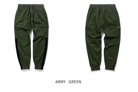 Pantalón Cargo Ancho con Costuras de Contraste y Cintura Ajustable - Image 16