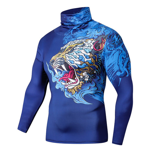 Playera Deportiva Compresión 3D para Hombre con Máscara Integrada - Image 14