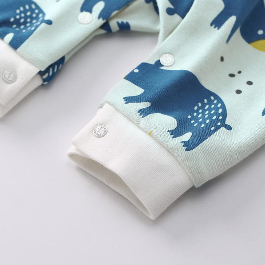 Pijama Enterizo de Algodón para Bebé - Manga Larga Primavera Otoño - Image 3