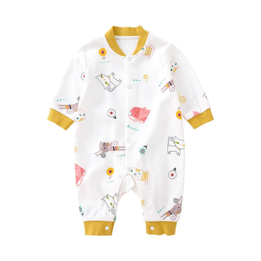 Pijama Enterizo de Algodón para Bebé - Manga Larga Primavera Otoño - Image 4