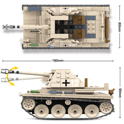 Tanque Ligero LT-38 WWII - Juego de Bloques de Construcción para Niños - Image 11