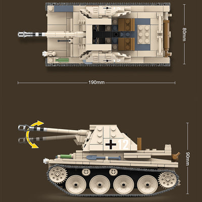 Tanque Ligero LT-38 WWII - Juego de Bloques de Construcción para Niños - Image 4