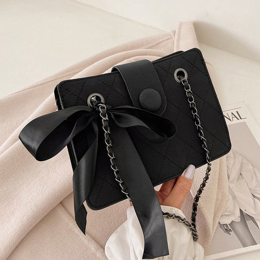 Bolso Bandolera de Cadena Texturizada para Mujer - Image 2